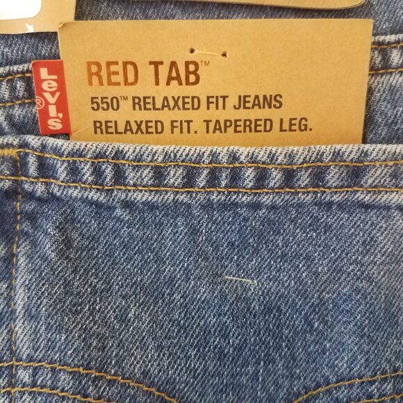 Levi's 550 Jeans Women's 14 MIS M Medium Red Tab Relaxed Fit Tapered Made in USA - Picture 10 of 14